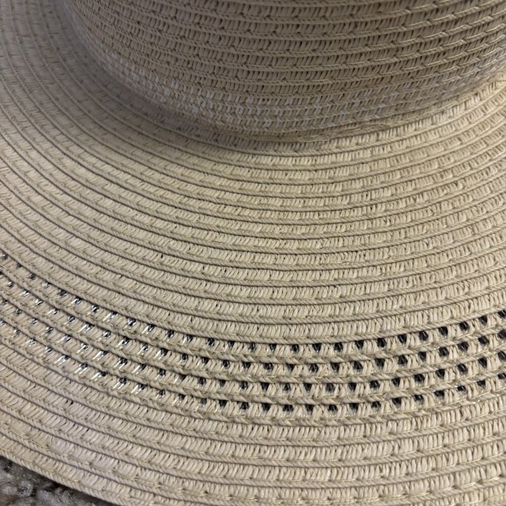 Free Authority Outdoor Woven Sun Beach Hat UPF 50+ Floppy - Picture 2 of 7